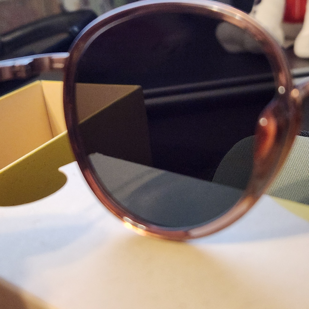 Baia Copper Forest Round Women's Sunglasses - Copper Frame, Green Lenses - Picture 7 of 14